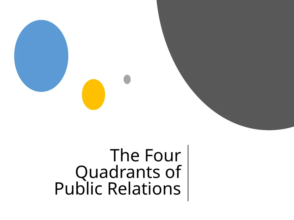 The Four Quadrants of Public Relations 1944 Rex