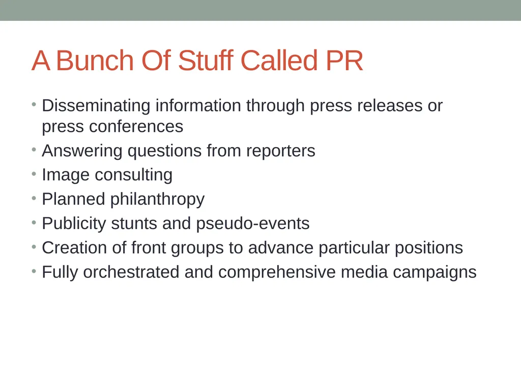 Public relations Outlines for Lecture Notes Public - slide 3 of 5