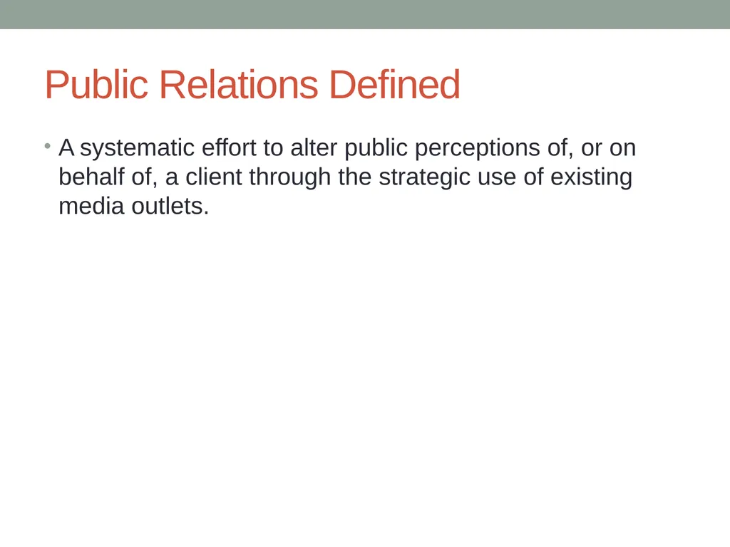 Public relations Outlines for Lecture Notes Public - slide 2 of 5