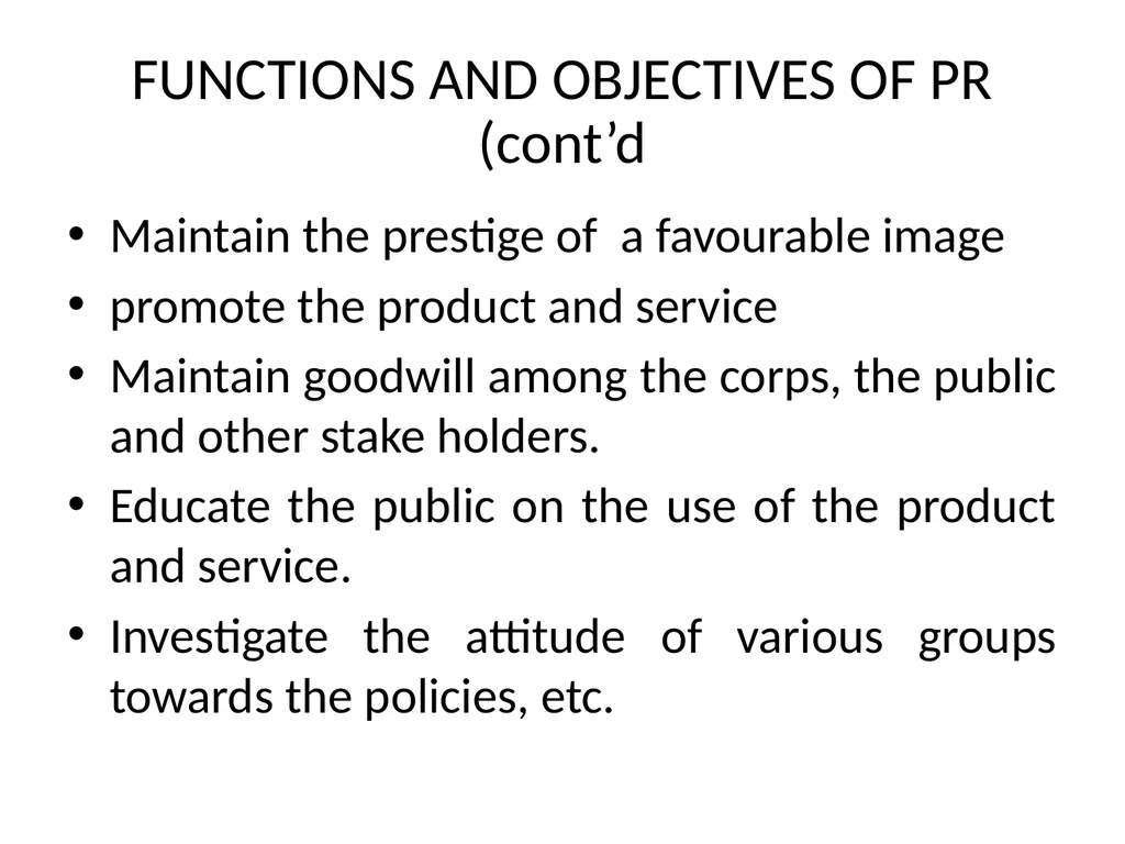 PUBLIC MEDIA RELATIONS IN FRSC INTRODUCTION Given - slide 7 of 23