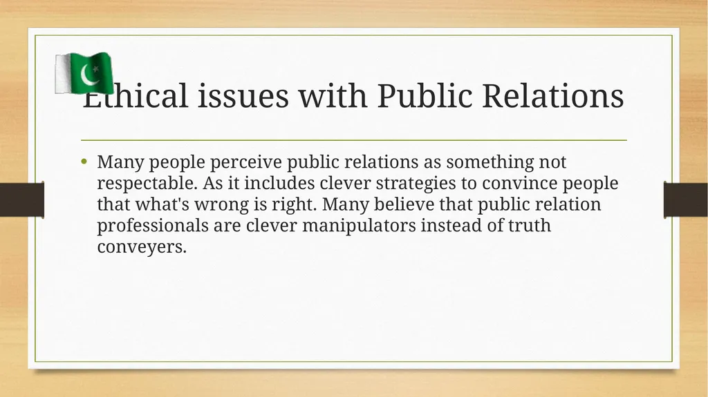 Ethics in Public Relations Definition According to - slide 6 of 17