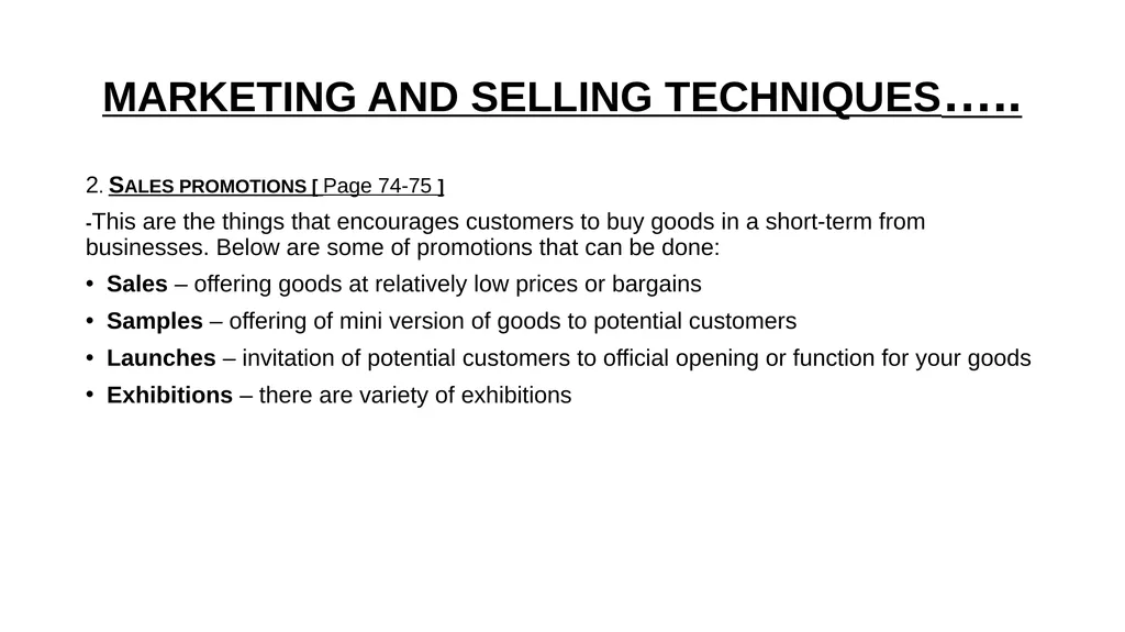 ENTREPRENEURSHIP LEVEL 2 Topic 2 : Customer - slide 6 of 15
