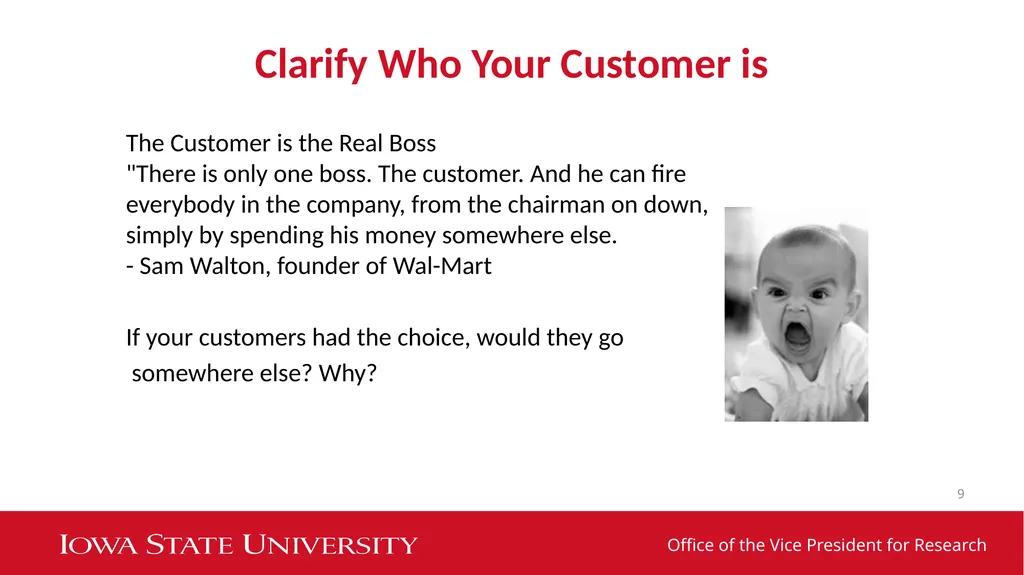 Customer Service Agenda: Understanding Your - slide 9 of 16