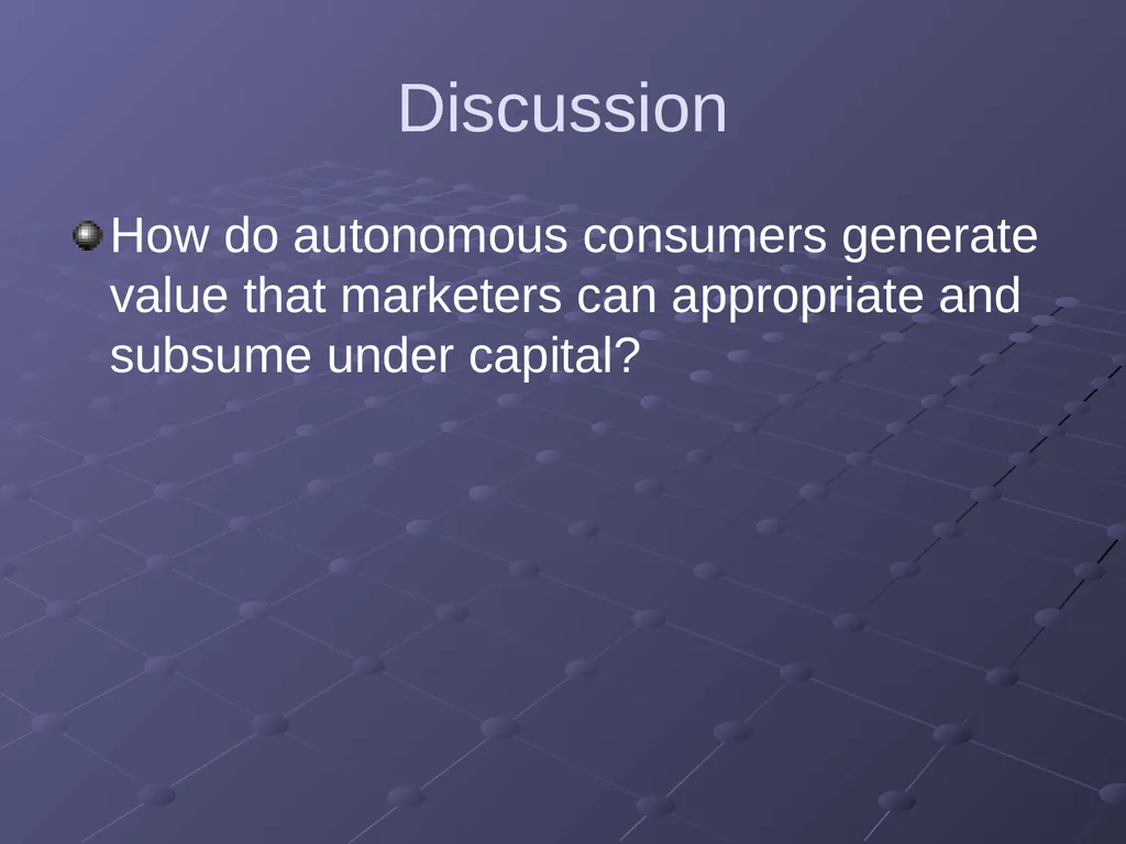 “Putting Consumers to Work: ‘Co-creation’ and New - slide 30 of 30