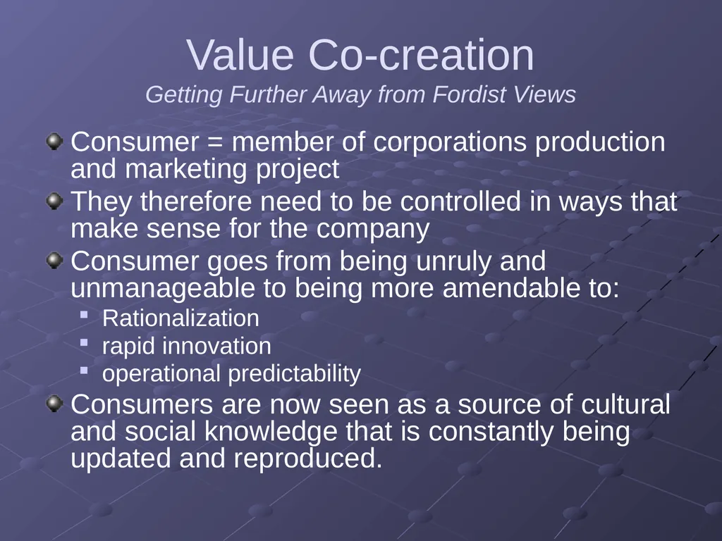 “Putting Consumers to Work: ‘Co-creation’ and New - slide 11 of 30