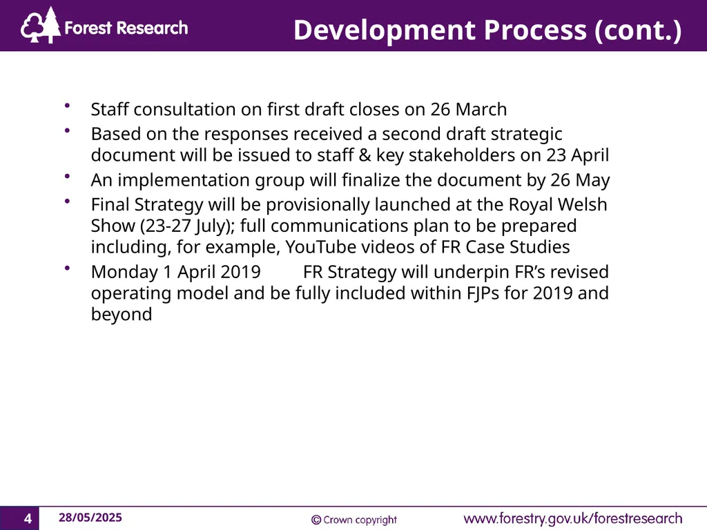 Forest Research Towards a New Strategy Context The - slide 4 of 19