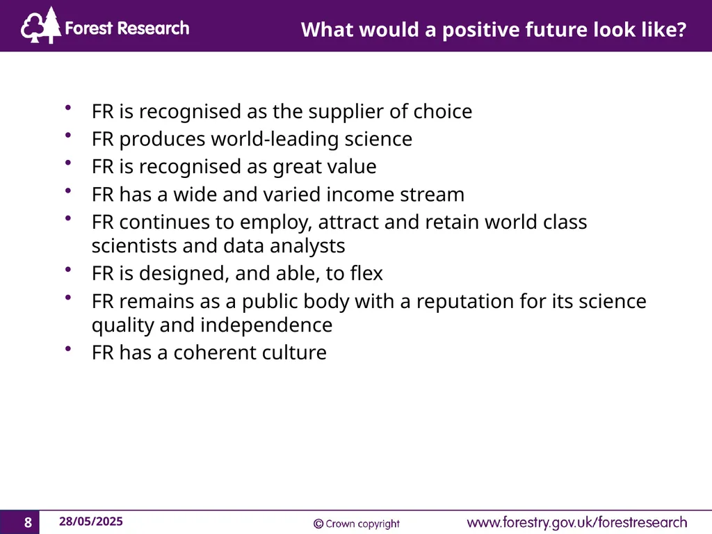 Forest Research Towards a New Strategy Context The - slide 8 of 19