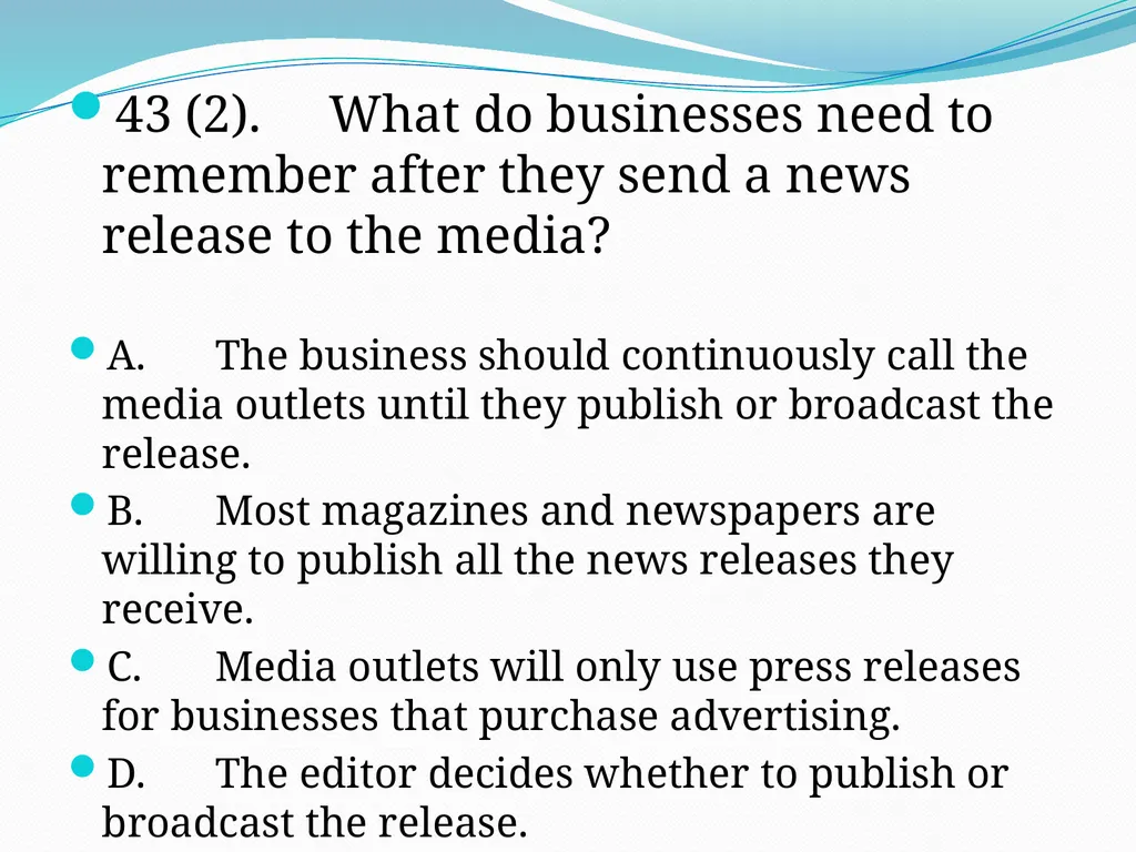 SEM I 4.01 – 4.02 – 4.03 Selling Advertising Space - slide 24 of 55