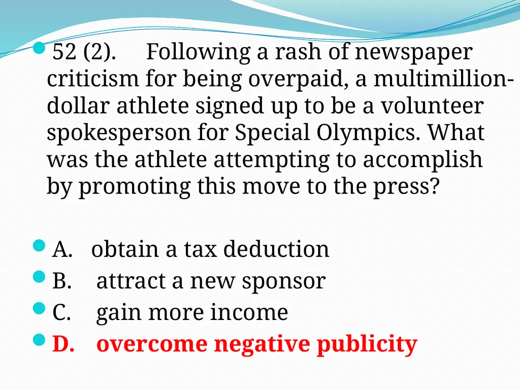 SEM I 4.01 – 4.02 – 4.03 Selling Advertising Space - slide 43 of 55