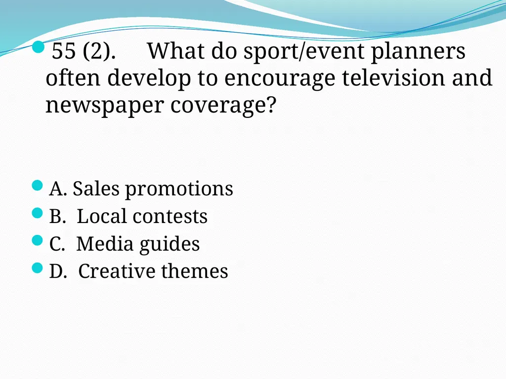 SEM I 4.01 – 4.02 – 4.03 Selling Advertising Space - slide 48 of 55