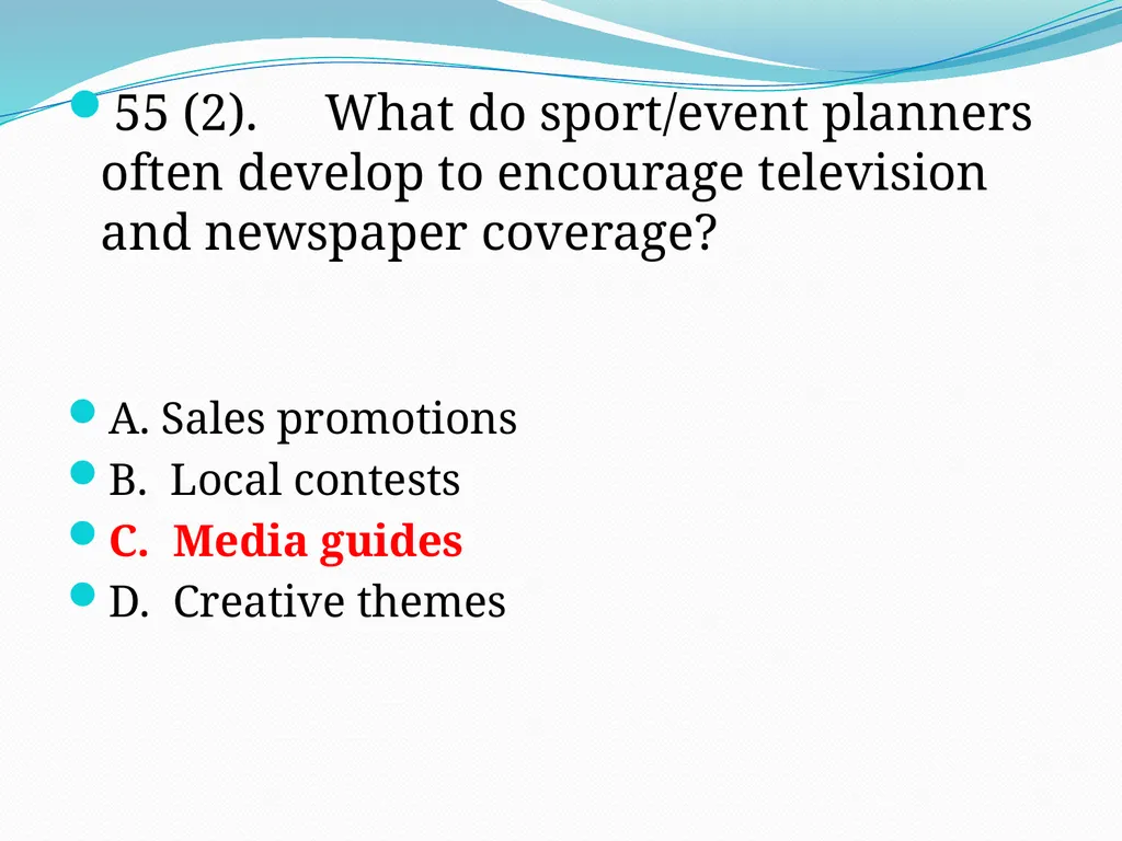 SEM I 4.01 – 4.02 – 4.03 Selling Advertising Space - slide 49 of 55