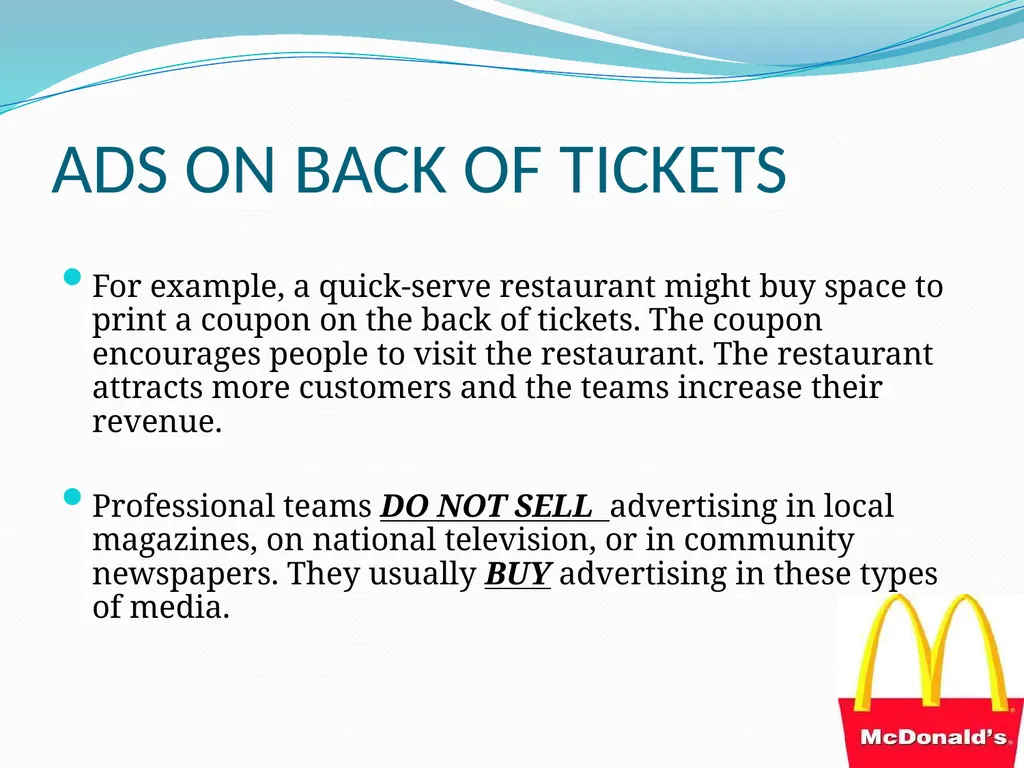 SEM I 4.01 – 4.02 – 4.03 Selling Advertising Space - slide 22 of 55