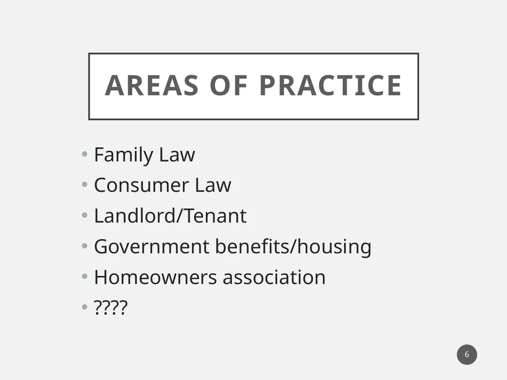 Limited Scope Representation “Unbundling” 1 What - slide 6 of 19
