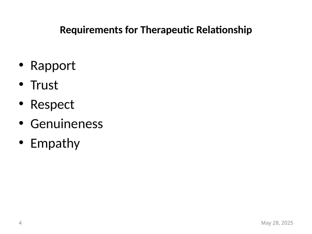 Therapeutic Communication in Psychiatric Nursing - slide 4 of 16