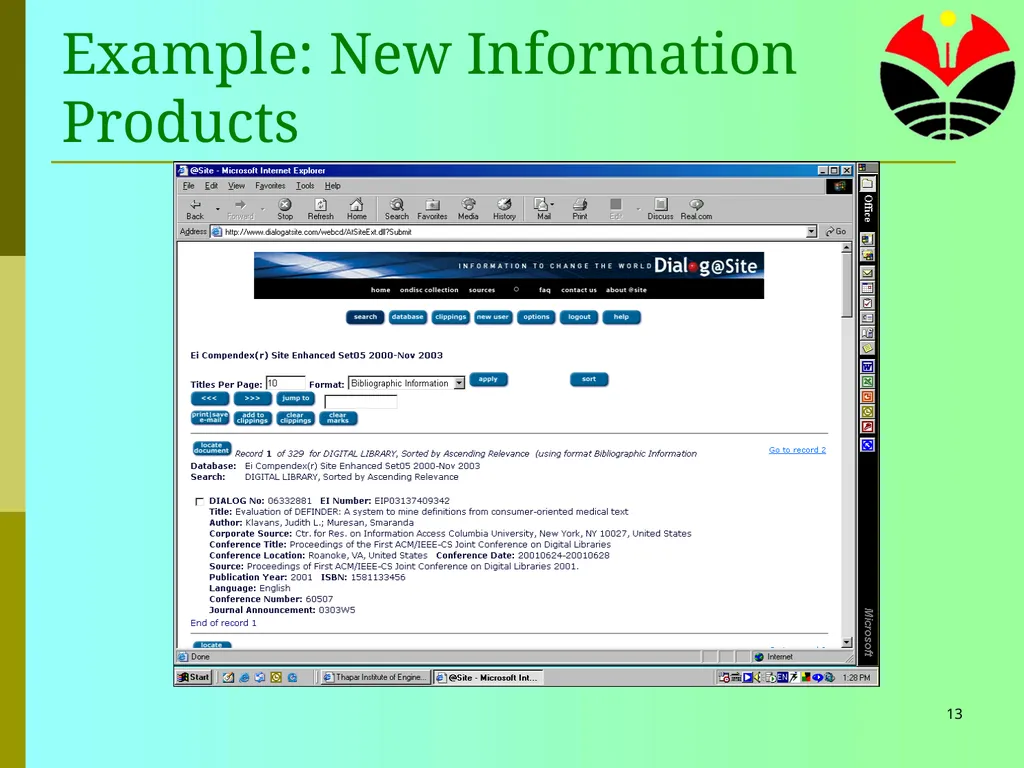 1 ICT for Library and Information Services Tim - slide 13 of 29