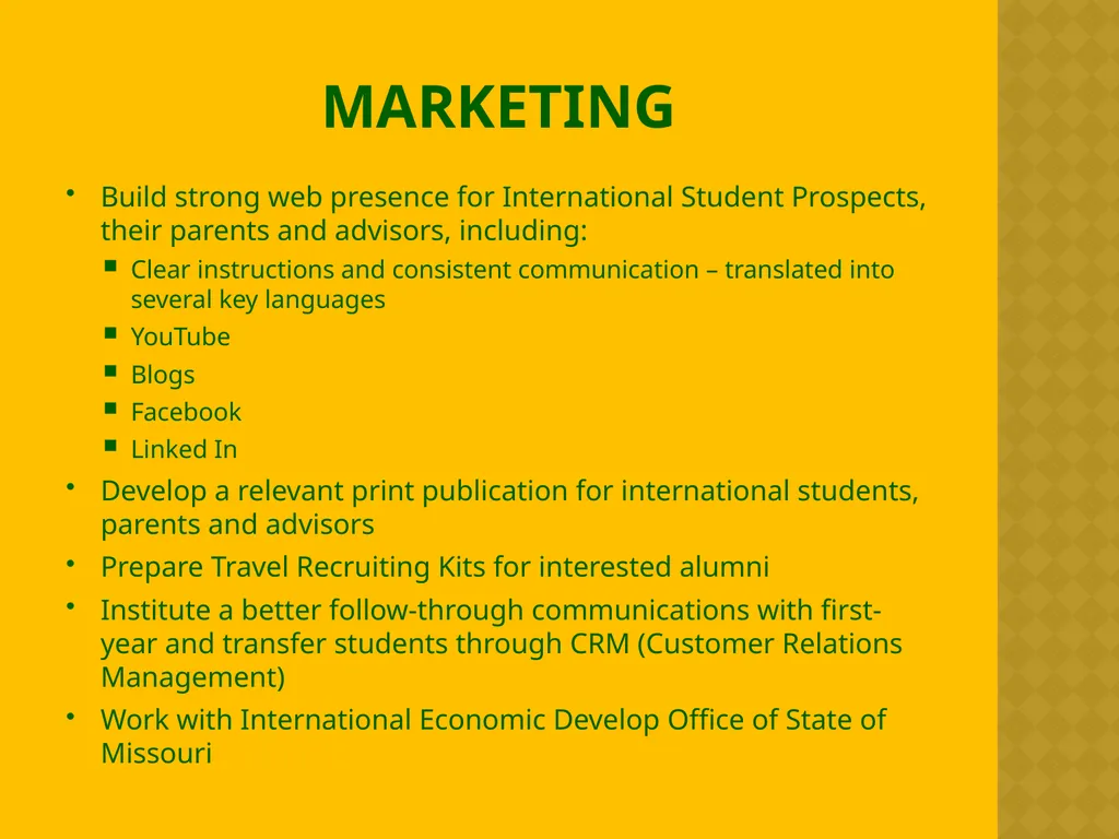 International Enrollment Management Strategic Plan - slide 17 of 19