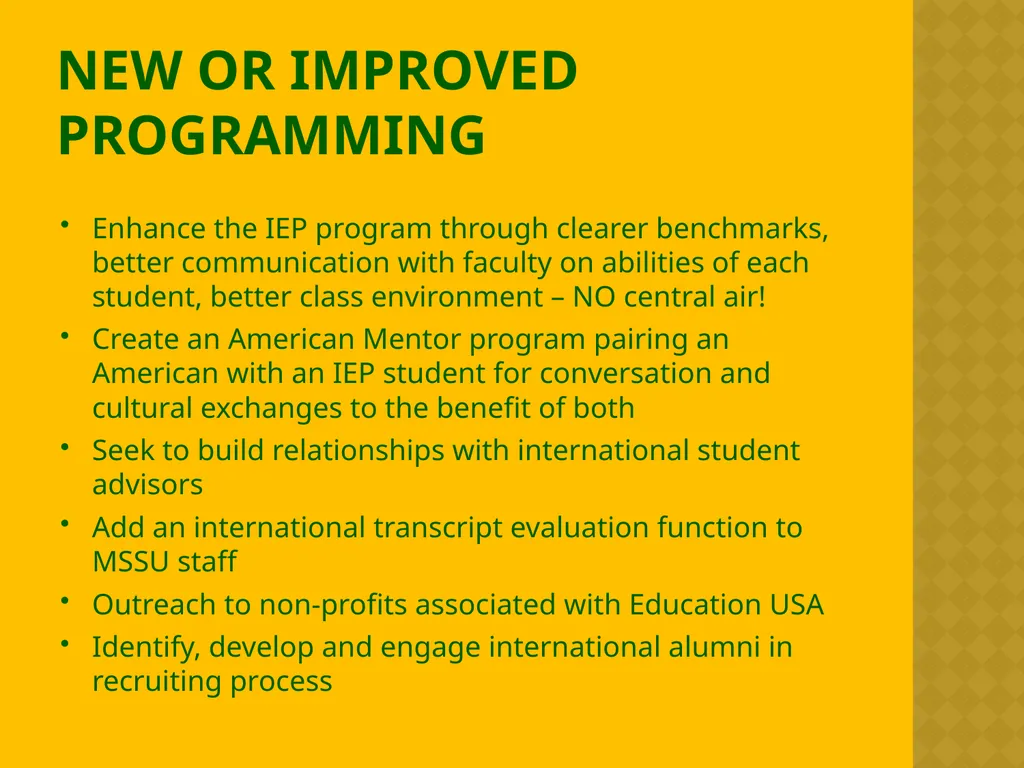 International Enrollment Management Strategic Plan - slide 14 of 19