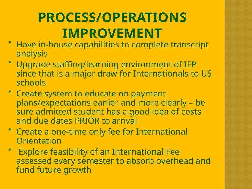 International Enrollment Management Strategic Plan - slide 18 of 19