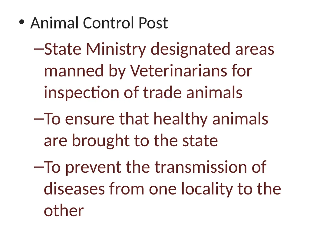 VCH 602 : ORGANIZATION AND REGULATION OF - slide 11 of 21