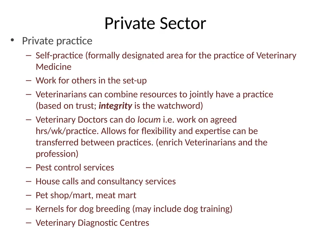 VCH 602 : ORGANIZATION AND REGULATION OF - slide 3 of 21