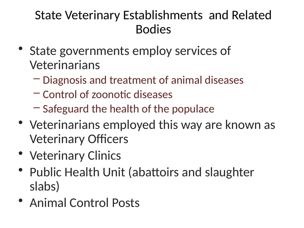 VCH 602 : ORGANIZATION AND REGULATION OF - slide 8 of 21