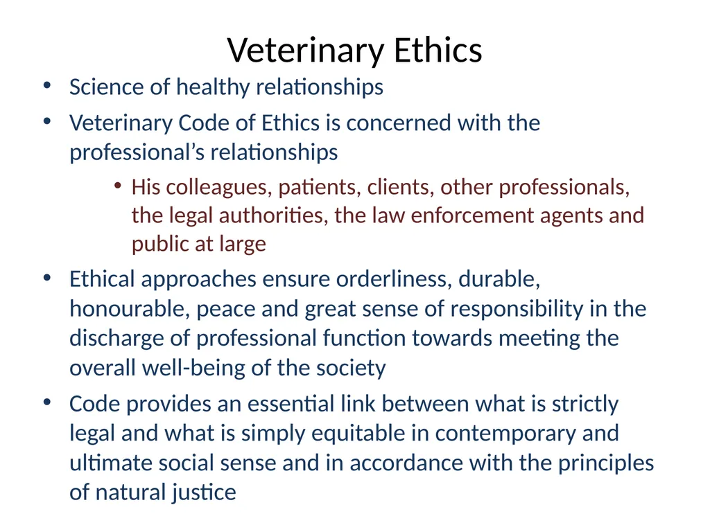 VCH 602 : ORGANIZATION AND REGULATION OF - slide 14 of 21