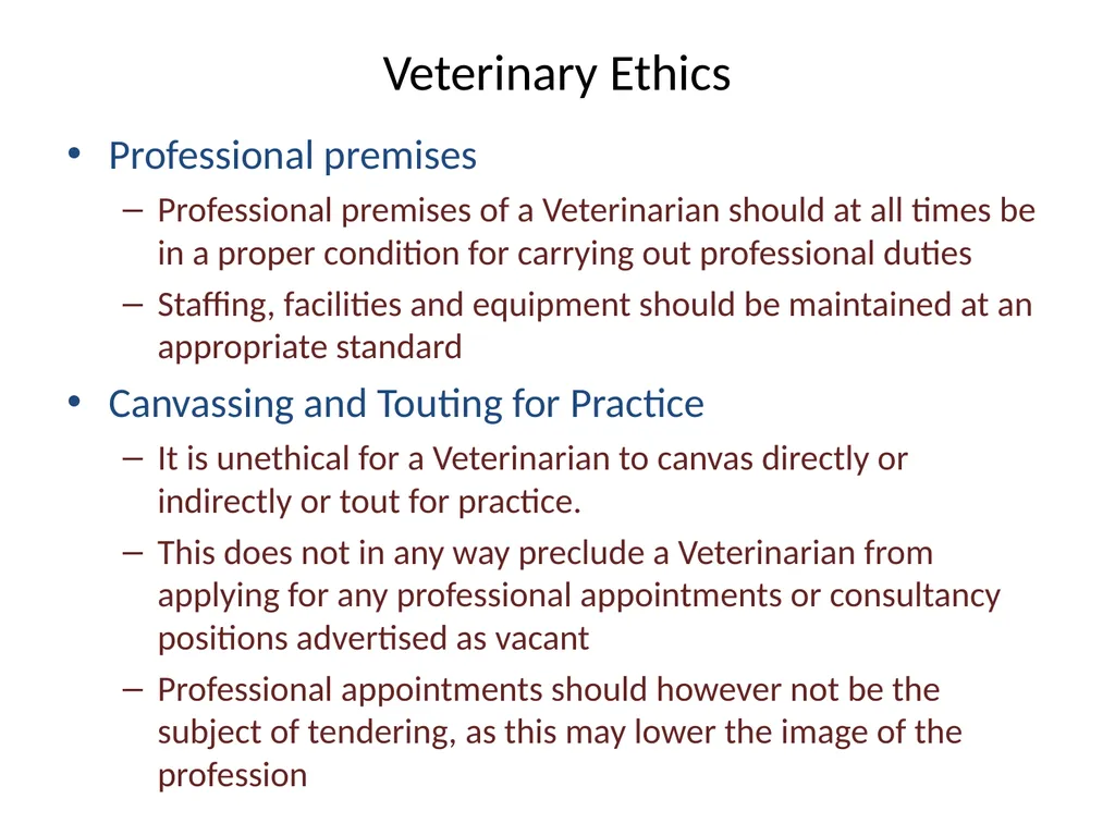 VCH 602 : ORGANIZATION AND REGULATION OF - slide 16 of 21