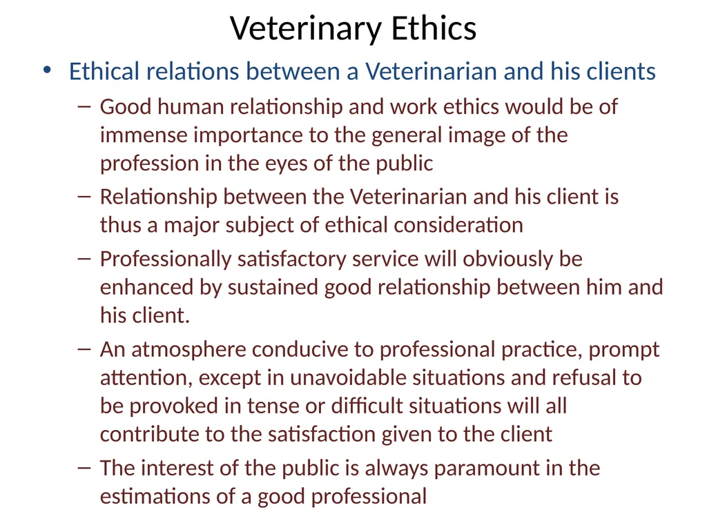 VCH 602 : ORGANIZATION AND REGULATION OF - slide 19 of 21