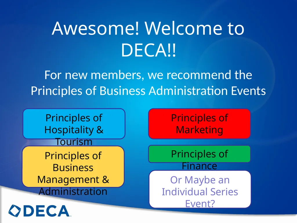 Choosing the Right Event Follow these steps to - slide 5 of 73