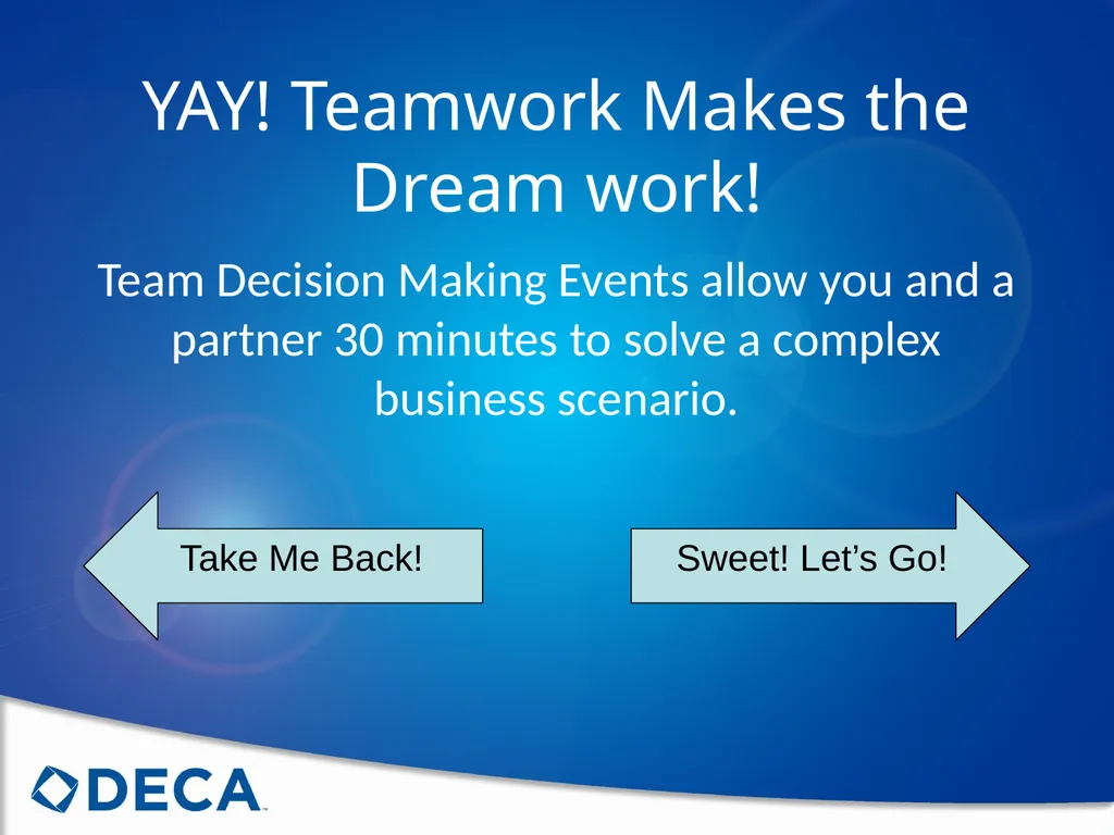 Choosing the Right Event Follow these steps to - slide 30 of 73