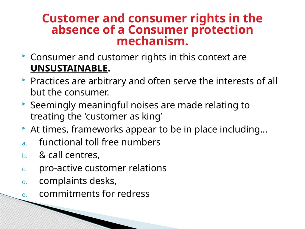 Customer and Consumer Rights: The Zimbabwean - slide 4 of 14