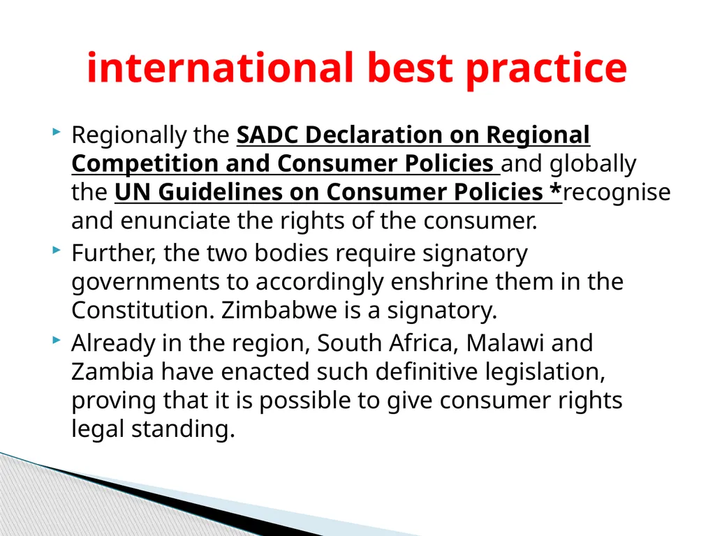 Customer and Consumer Rights: The Zimbabwean - slide 6 of 14