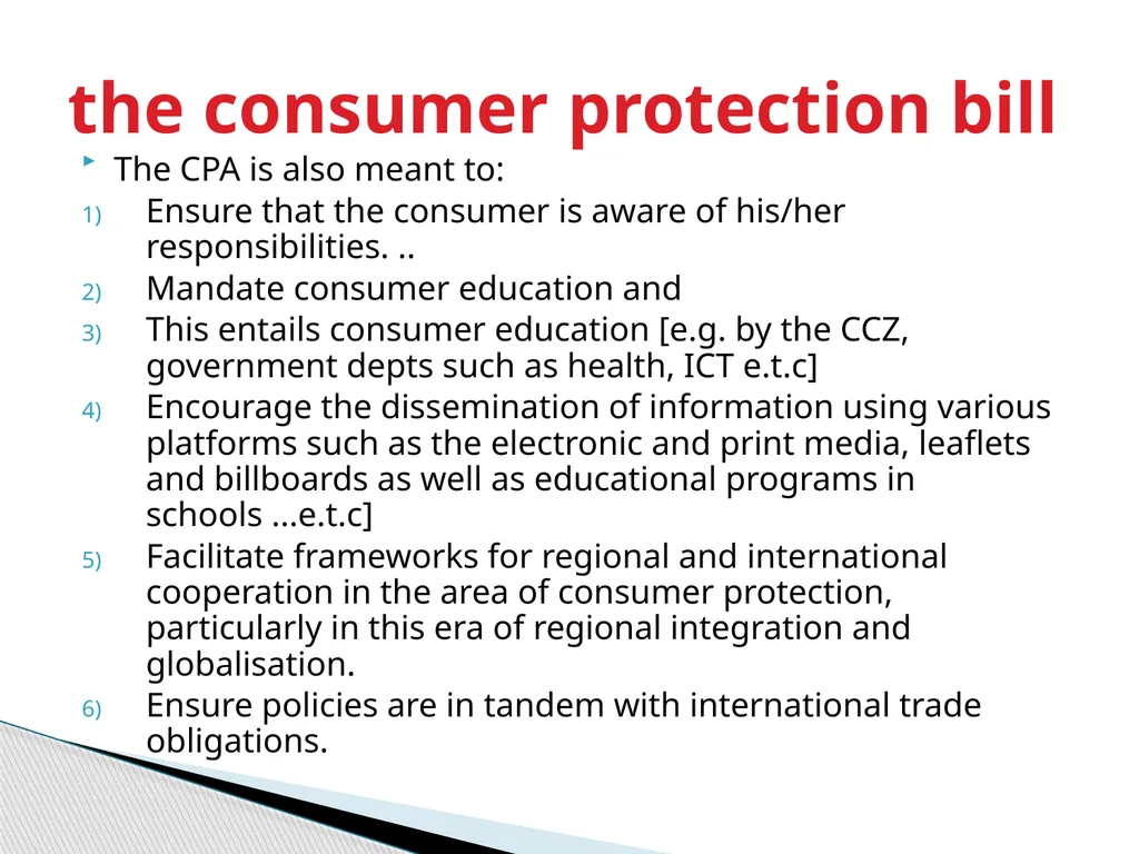 Customer and Consumer Rights: The Zimbabwean - slide 10 of 14