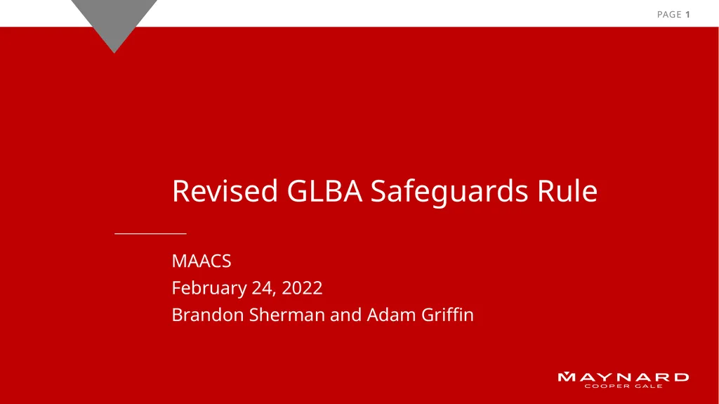 MAACS February 24, 2022 Brandon Sherman and Adam