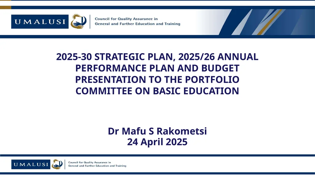 Dr Mafu S Rakometsi 24 April 2025 2025-30