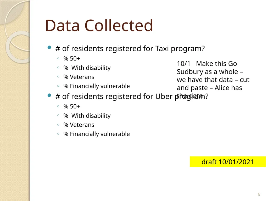 GoSudbury! Transportation Update to Select Board, - slide 9 of 26