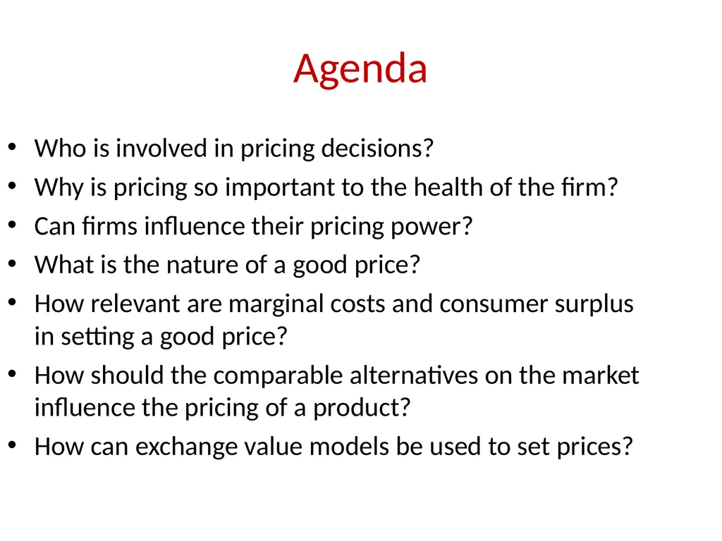 Chapter 1 Boundaries of a Good Price Using - slide 2 of 24
