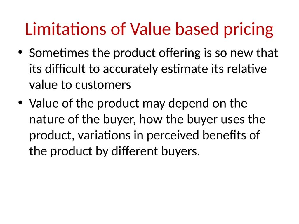 Chapter 1 Boundaries of a Good Price Using - slide 23 of 24