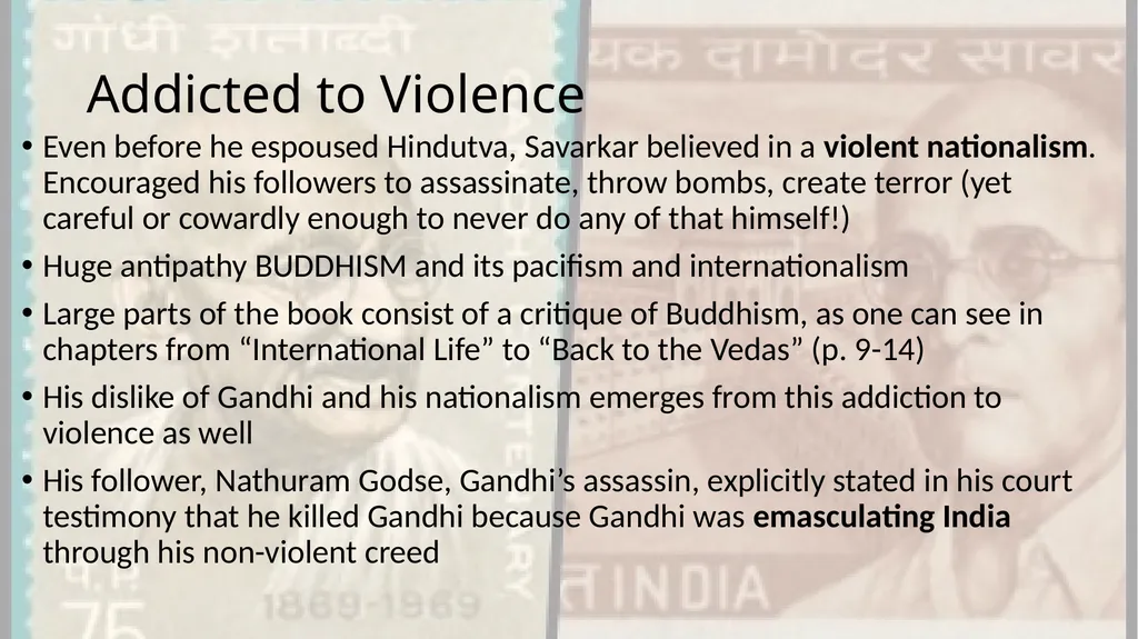 Savarkar and Hindutva Savarkar: An Introduction - slide 13 of 14