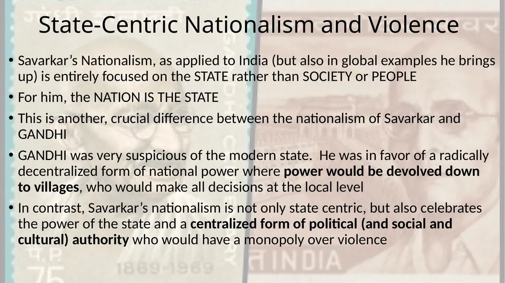 Savarkar and Hindutva Savarkar: An Introduction - slide 12 of 14