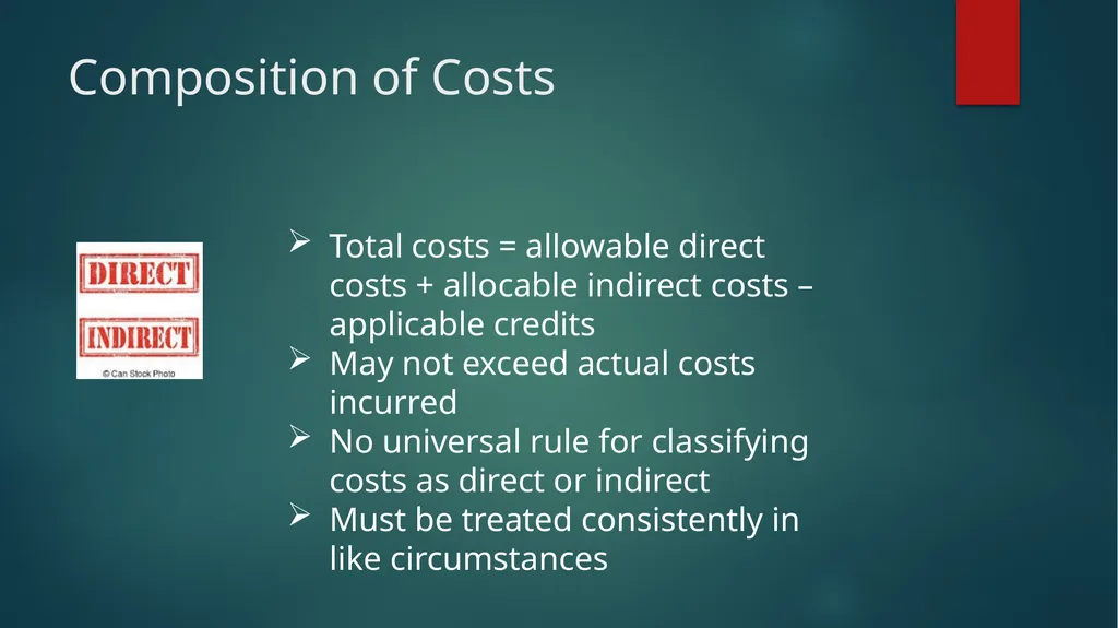 Identifying and Classifying Costs for Indirect - slide 12 of 29