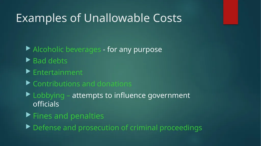 Identifying and Classifying Costs for Indirect - slide 10 of 29