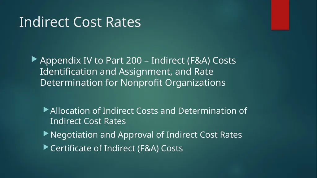 Identifying and Classifying Costs for Indirect - slide 20 of 29