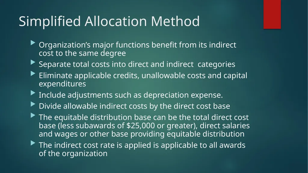 Identifying and Classifying Costs for Indirect - slide 21 of 29