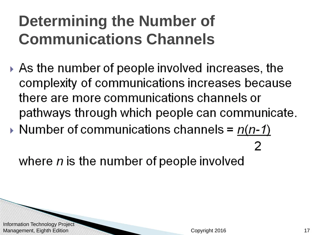 Chapter 10: Project Communications Management - slide 17 of 46