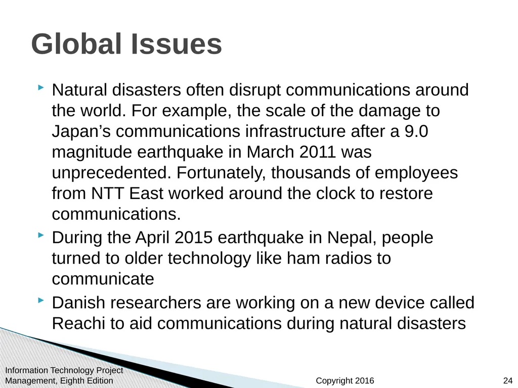 Chapter 10: Project Communications Management - slide 24 of 46