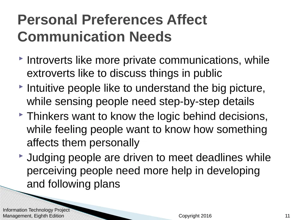 Chapter 10: Project Communications Management - slide 11 of 46