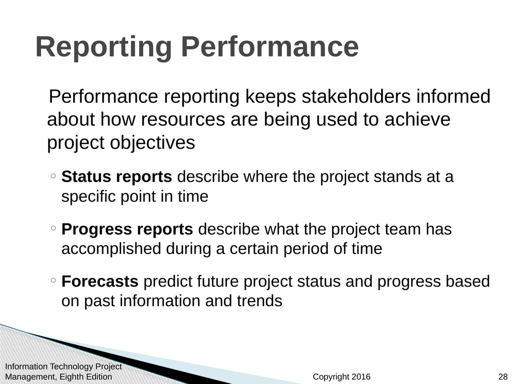 Chapter 10: Project Communications Management - slide 28 of 46