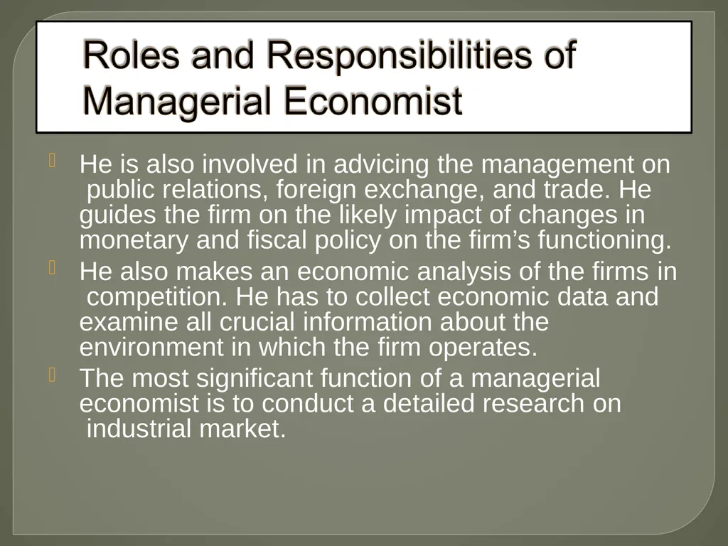 Nature and Scope of Managerial Economics -SARIKA - slide 21 of 22