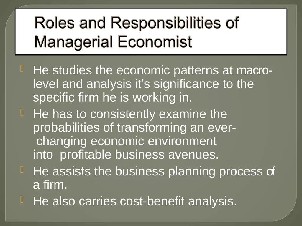 Nature and Scope of Managerial Economics -SARIKA - slide 19 of 22